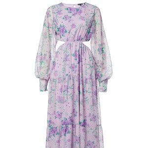 NWT Floral Maxi Dress with Long Sleeves - XS